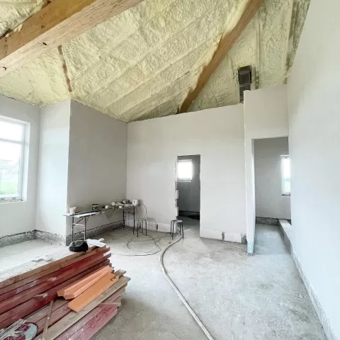 Штукатурка коттеджа в Зазимье - фото №4